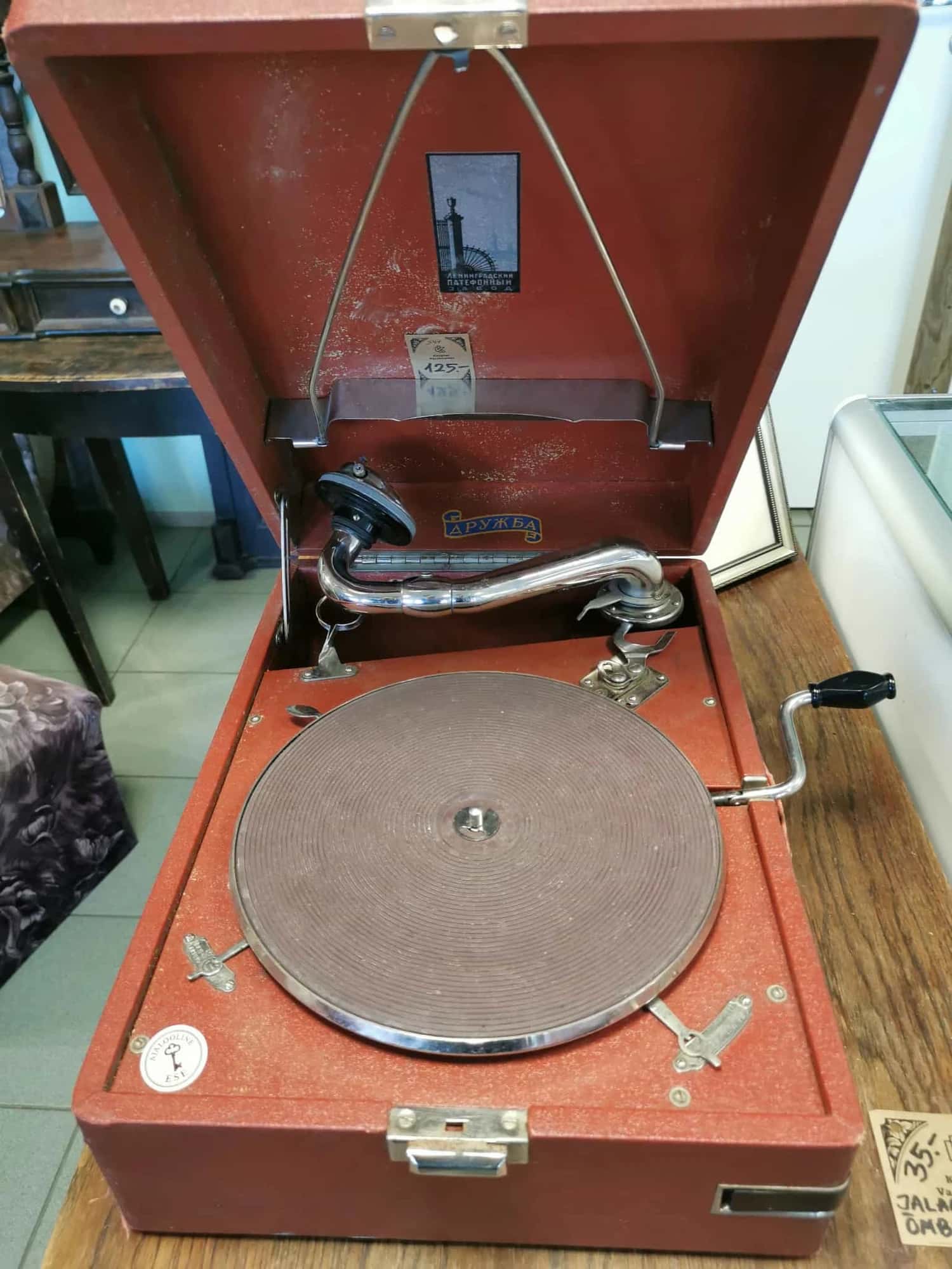 Vändaga grammofon - Image 1