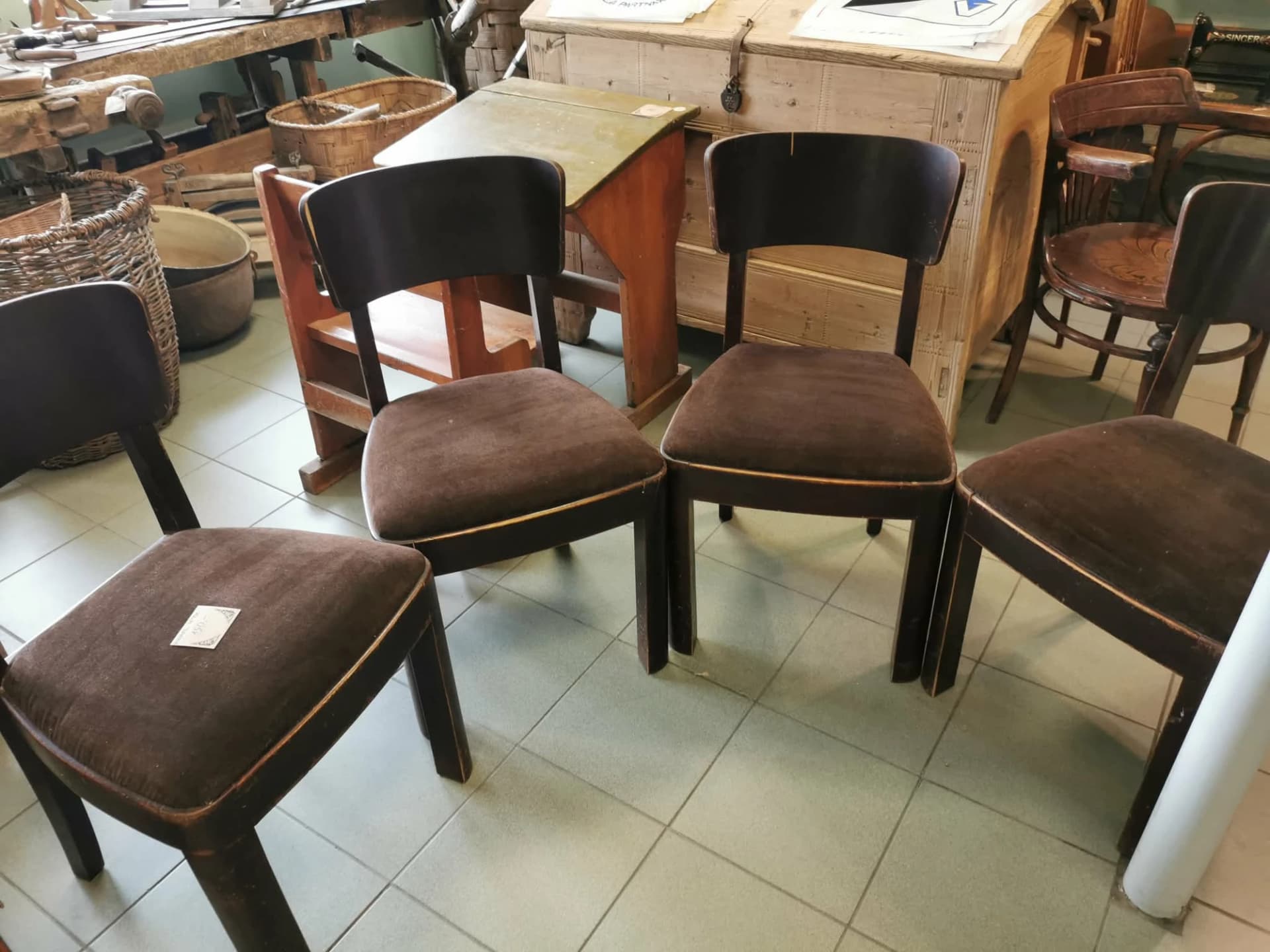 Funktsionalistlikus stiilis toolide komplekt 1940-50ndad aastad, 4 tk - Image 2 - Kauplus Varakamber