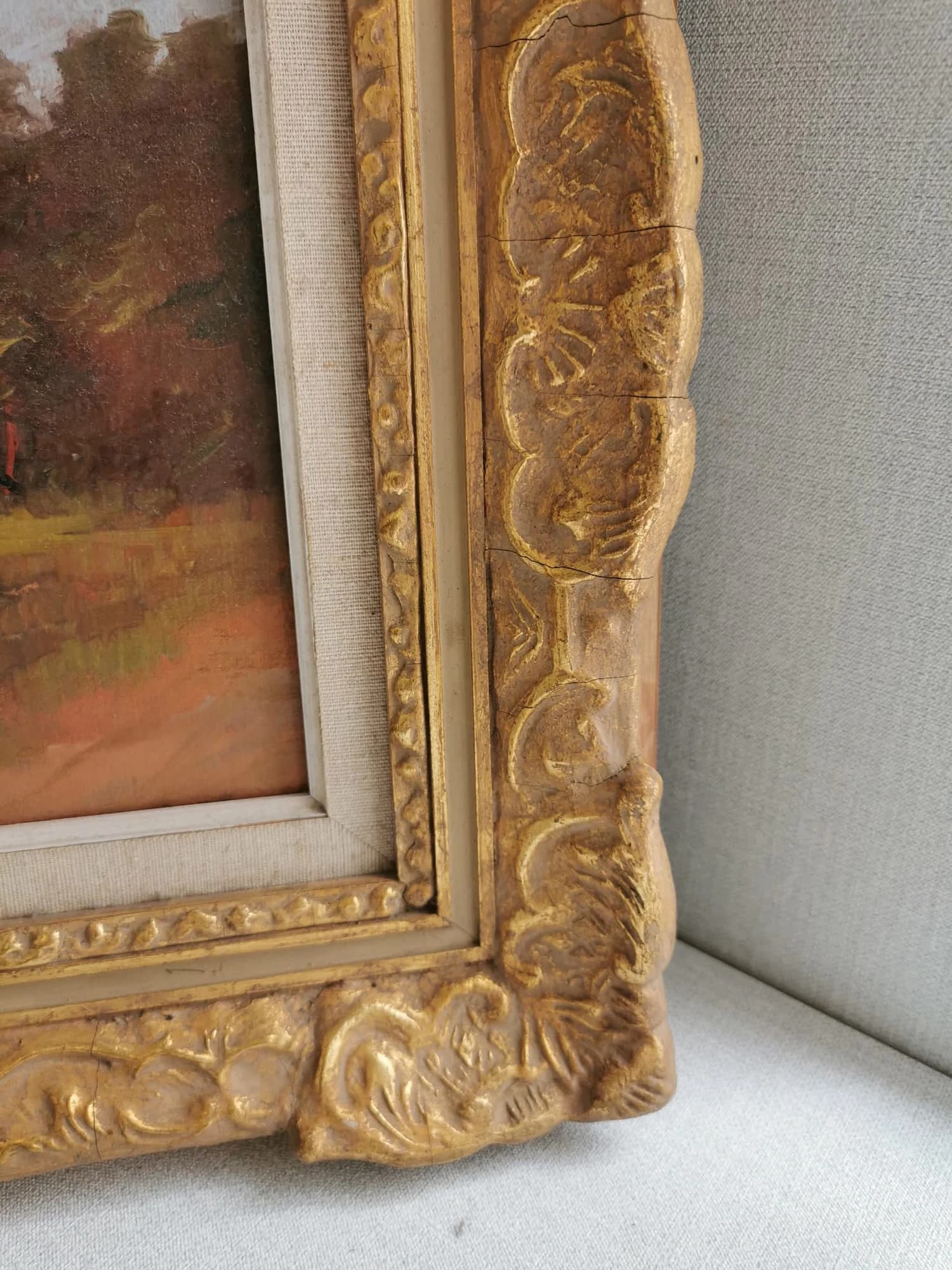 Kullatud raamiga maal tüdrukuga - Image 3 - Kauplus Varakamber