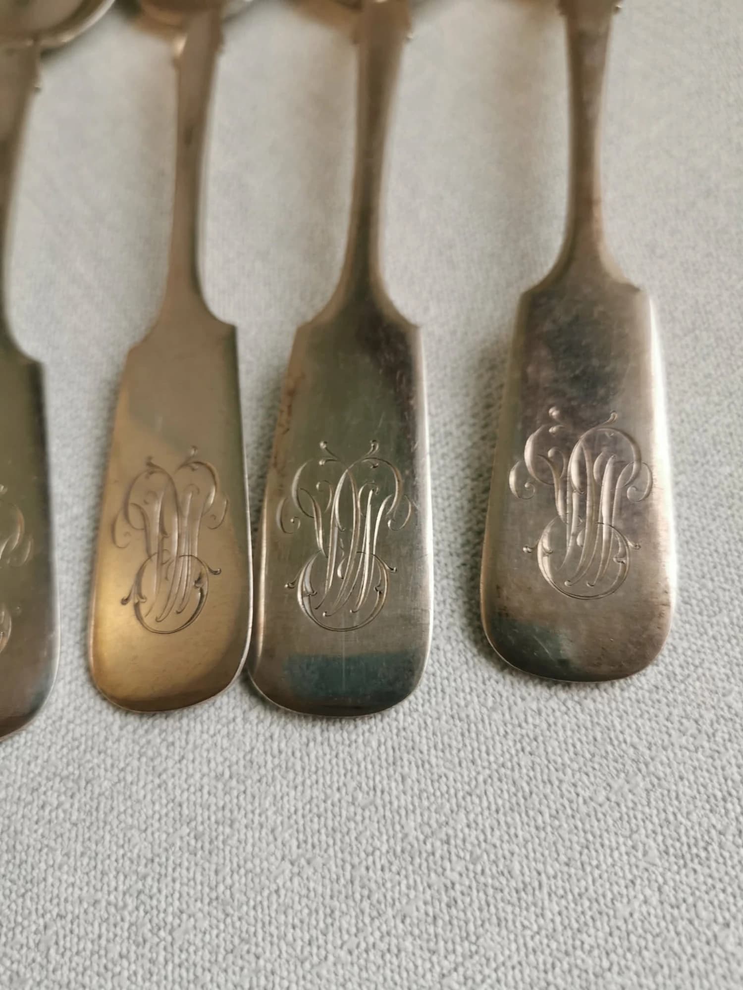 Hõbelusikate komplekt (6 tk) 20. saj algusest - Image 2 - Kauplus Varakamber